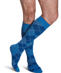 Sigvaris 180 Microfiber Shades Compression Socks 15-20 mmHg Calf High For Men Closed Toe