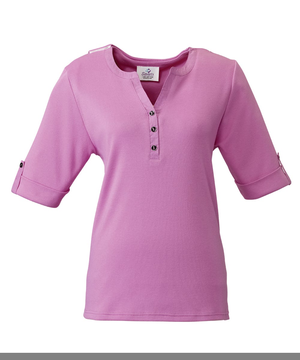 Women's Beautiful Solid Adaptive Open Back Top