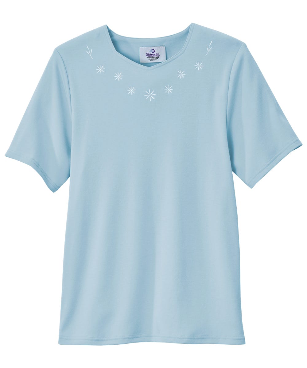Women's Soft Embroidered Adaptive Top
