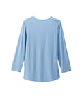 Women's Open Back Embellished Long Sleeve Top