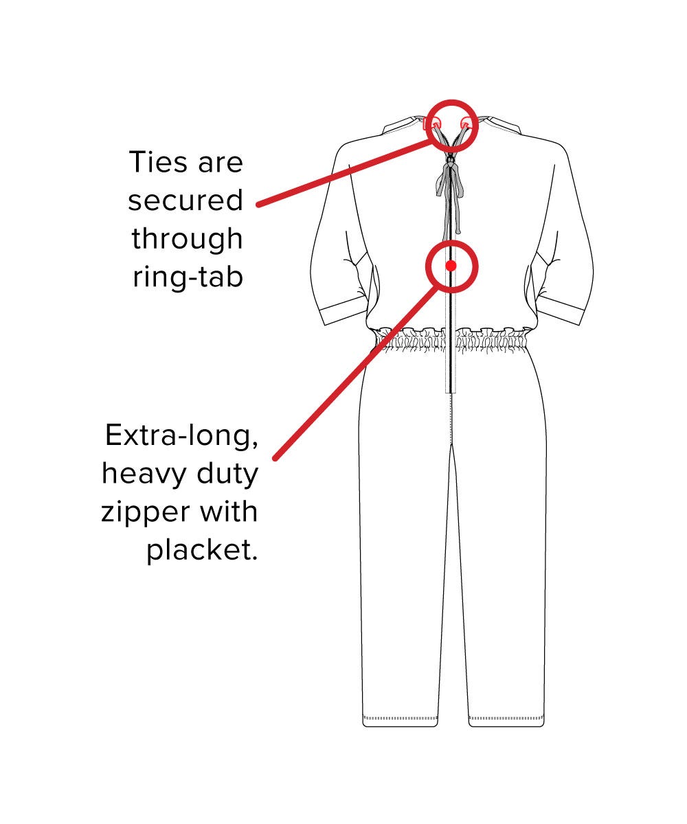 Women's Stay Dressed Jumpsuit with Full Back Zip