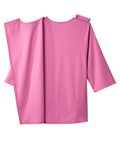 Women's Open Back 3/4 Length Sleeve Top with Embroidery