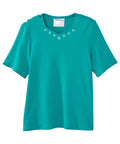 Women's Soft Embroidered Adaptive Top