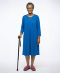 Women's No Peek Hospital & Home Care Gown with Lace Neckline