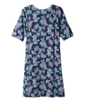 Open Back Knit Nightgown with Lace Trim