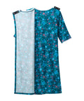 Open Back Knit Nightgown with Lace Trim