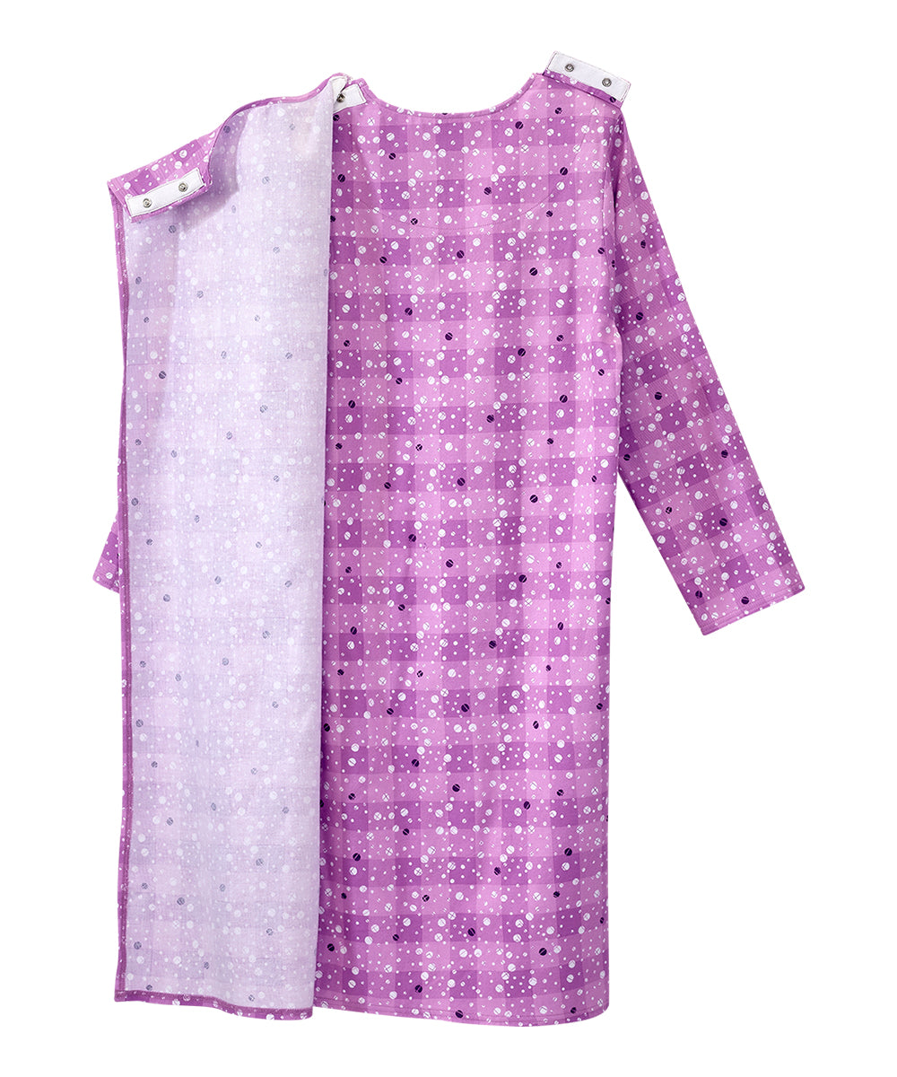Women's No Peek Open Back Flannel Nightgown