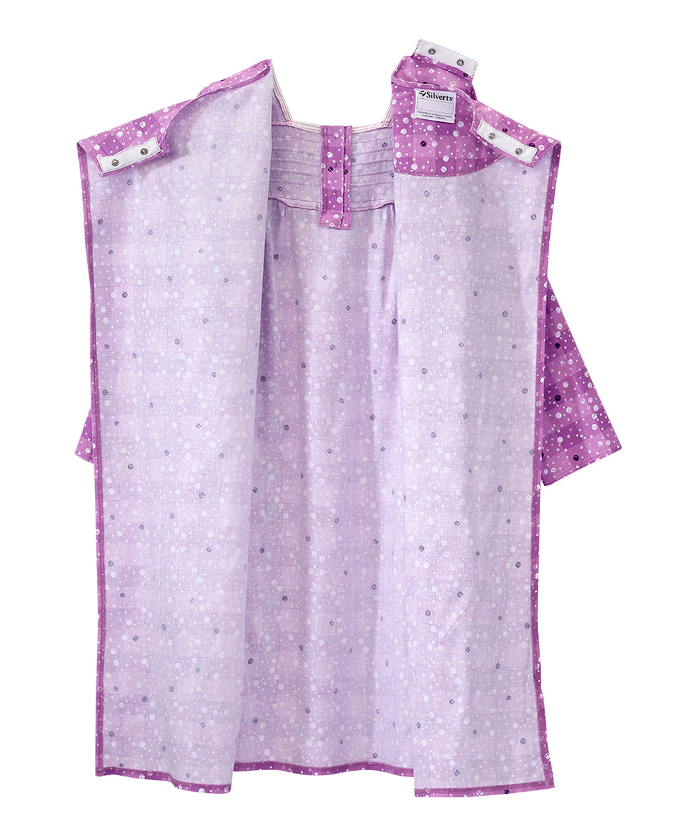 Women's No Peek Open Back Flannel Nightgown