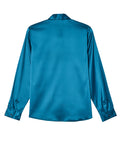 Women’s Satin Magnetic Button Blouse