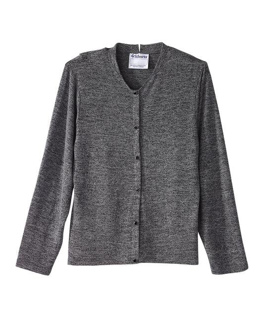 Women's Open Back Knit Button Top