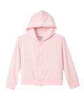 Women's Soft Corduroy Rib Magnetic Button Hoodie