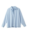 Women's Open Back Boyfriend Button Down Shirt