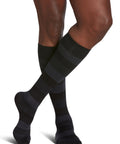 Sigvaris 180 Microfiber Shades Compression Socks 15-20 mmHg Calf High For Men Closed Toe