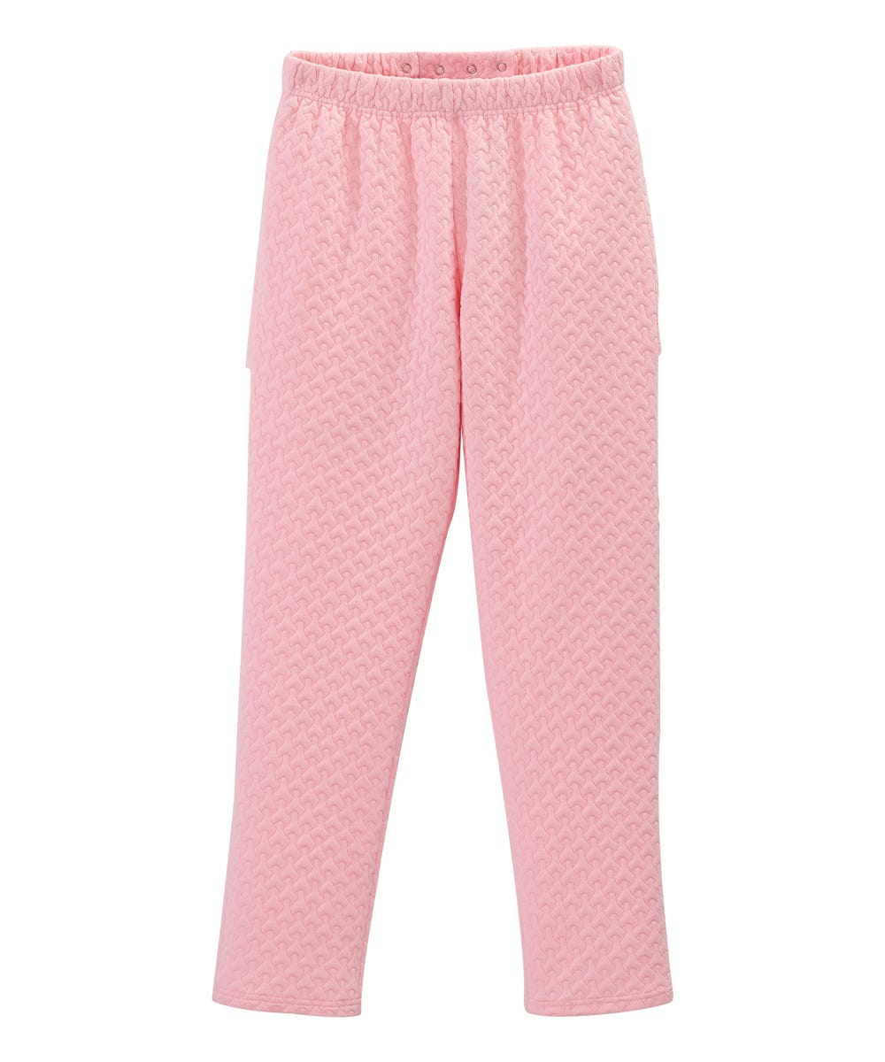 Women's Open Back Quilted Knit Track Suit Pant