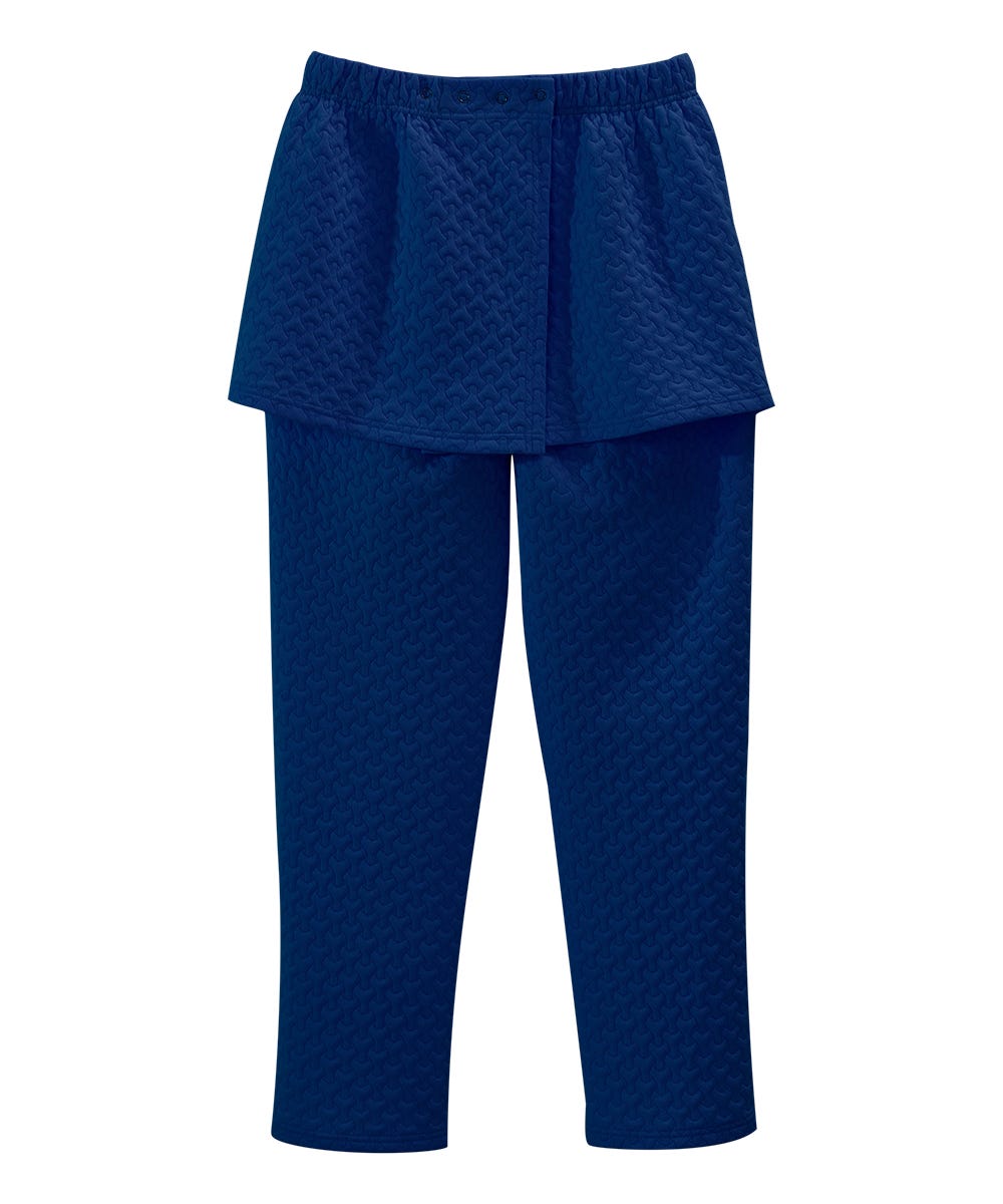 Women's Open Back Quilted Knit Track Suit Pant