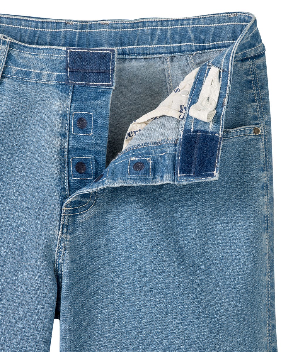 Women's Magnetic Front Fly Denim Capris