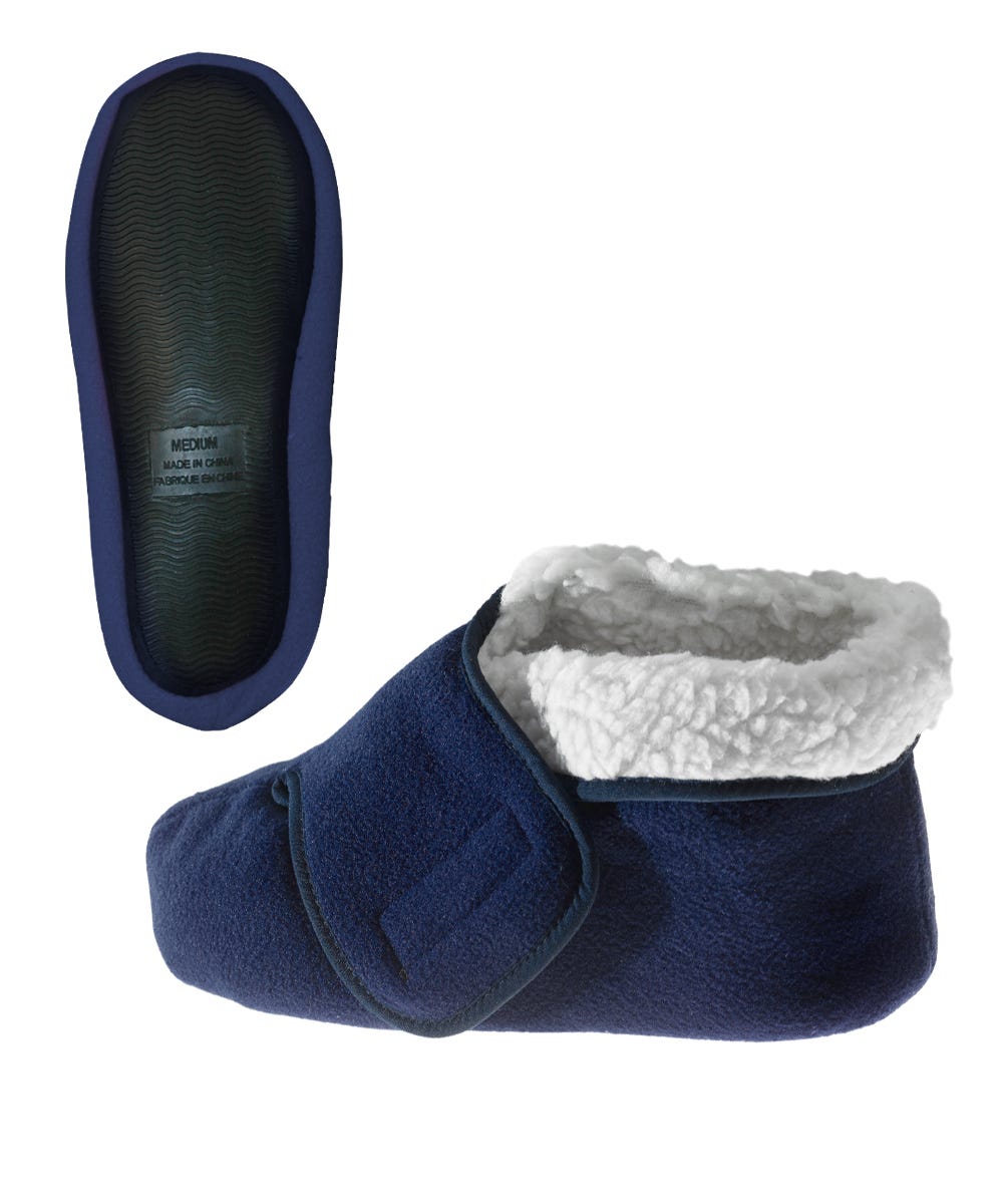 Women’s & Men’s Deep and Wide Diabetic Bootie Slipper