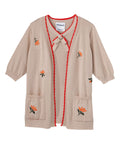 Women's Open Back Detailed Twofer Cardigan