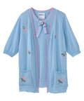 Women's Open Back Detailed Twofer Cardigan