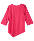 Women's Open Back Asymmetrical Hem Top