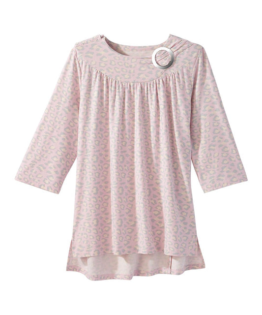 Women's Open Back Gathered Scoop Neck Top