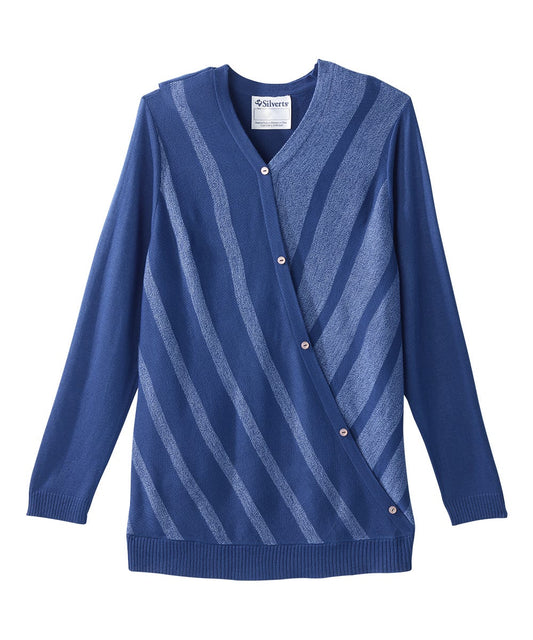 Women's Open Back Stripe Sweater