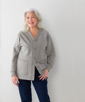 Women's Magnetic Button Fleece Cardigan