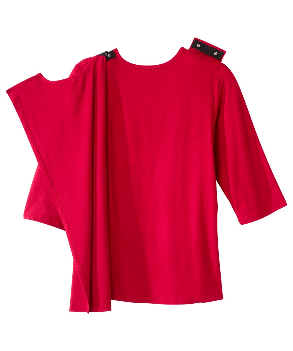 Women's Open Back Active Crew Neck Top