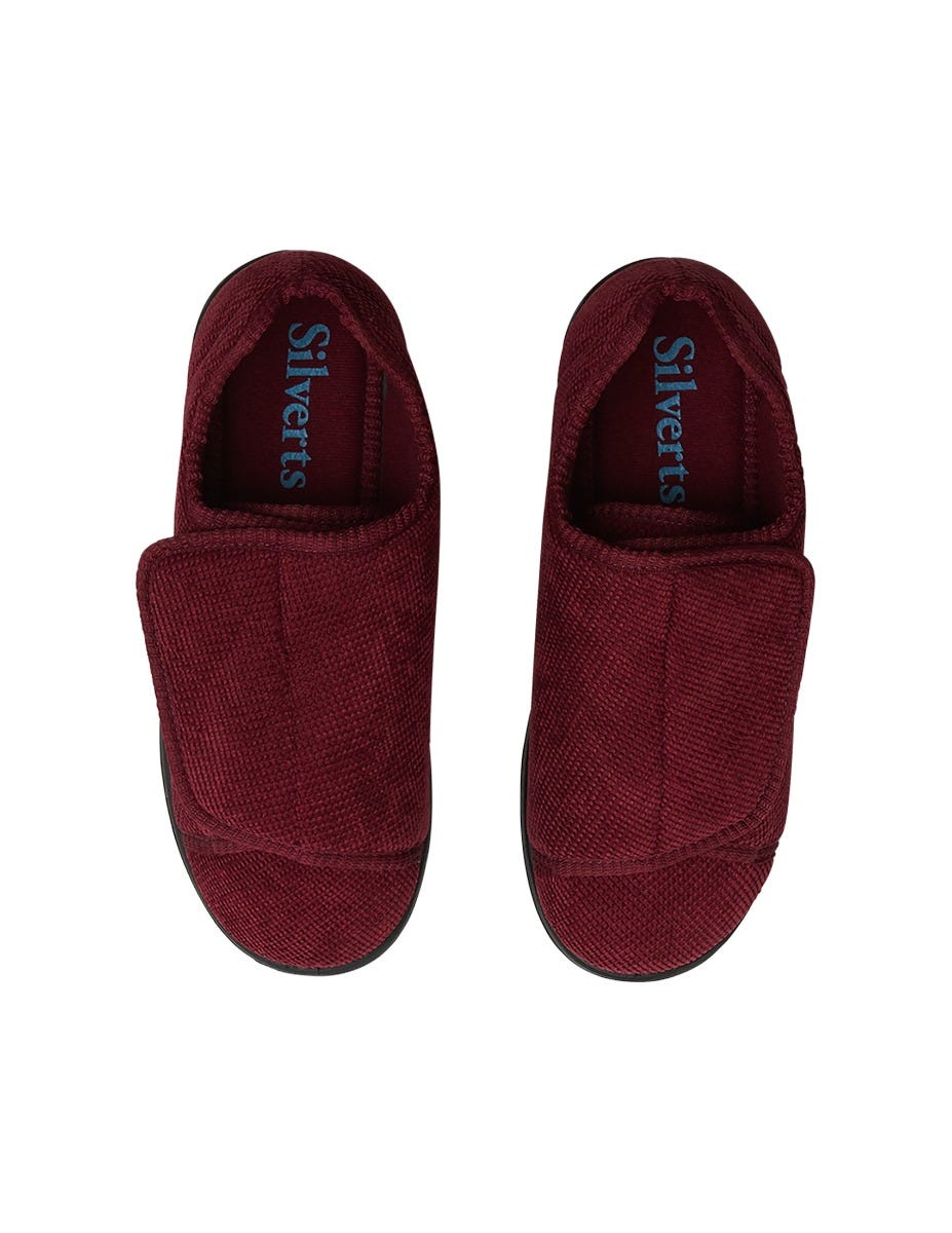 Womens Extra Extra Wide Easy Closure Slippers