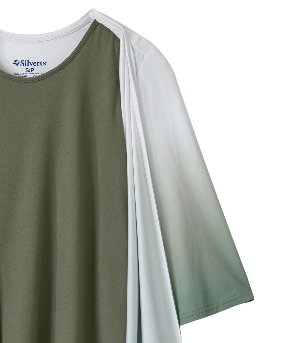 Women's Open Back Ombre Knit Twofer Top