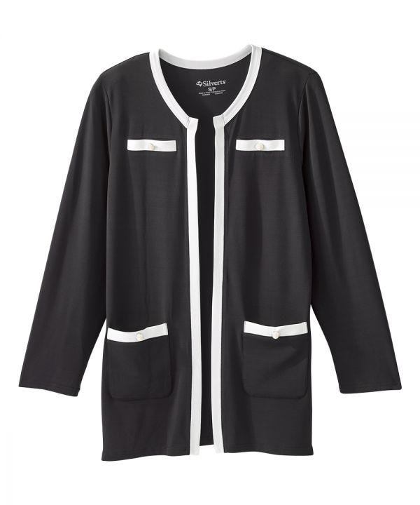 Women's Chic Collarless Blazer