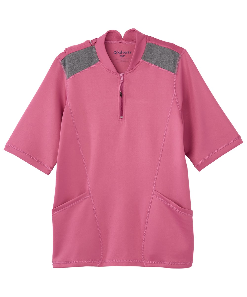 Women's Open Back 1/4 Zip Active Top