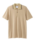 Men's Open Back Polo Shirt with Zip