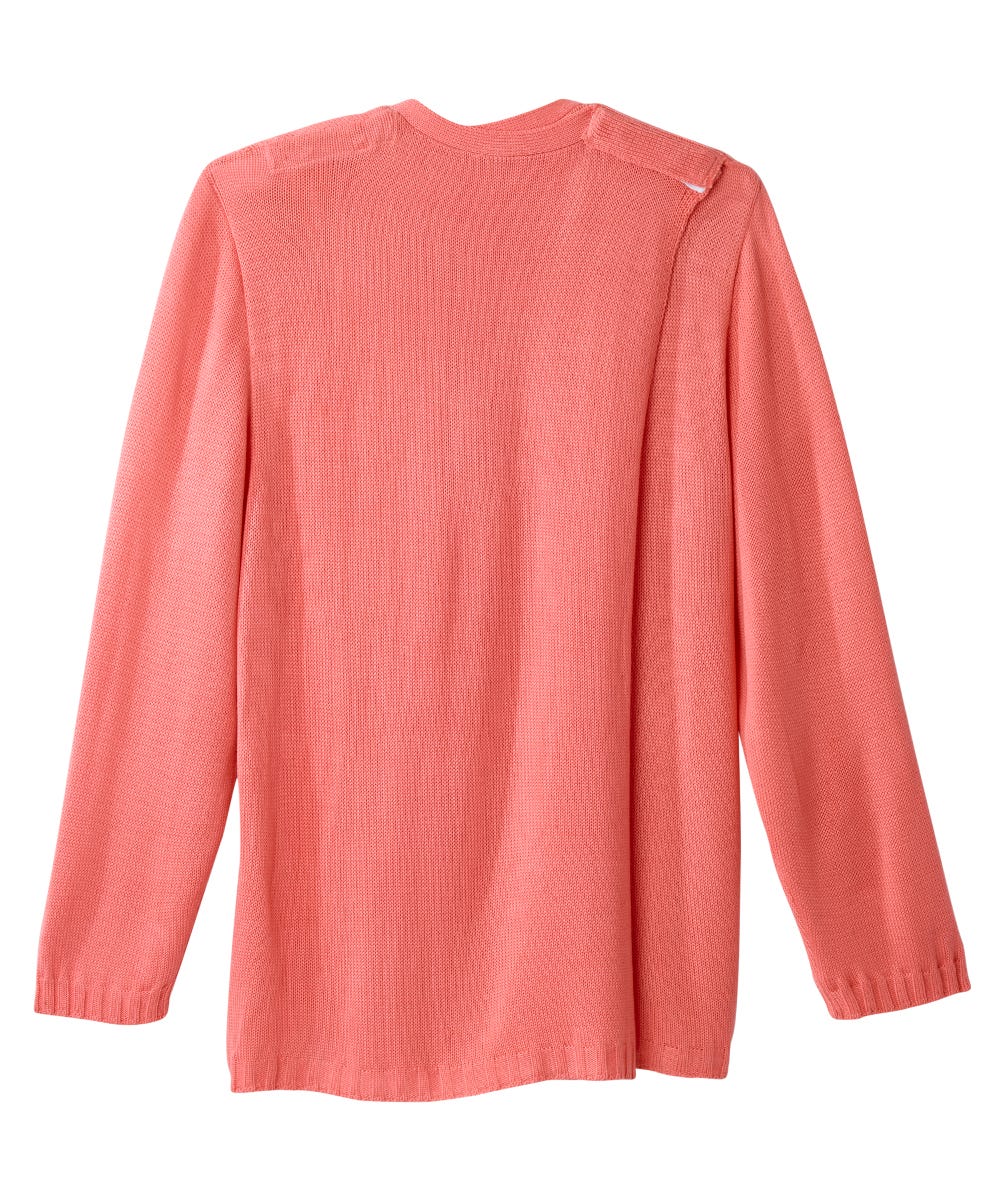 Women's Adaptive Open Back Flower Cardigan