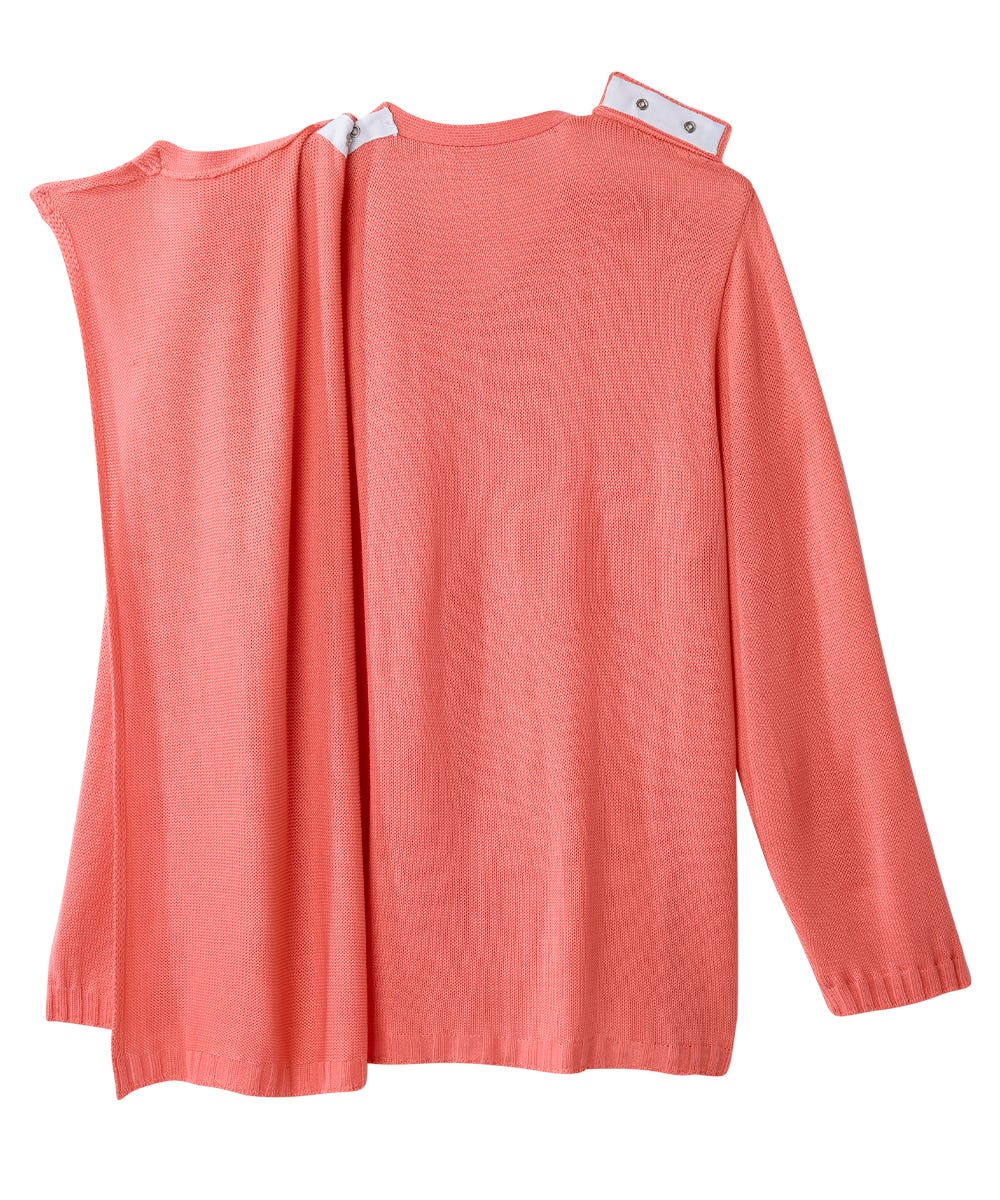 Women's Adaptive Open Back Flower Cardigan