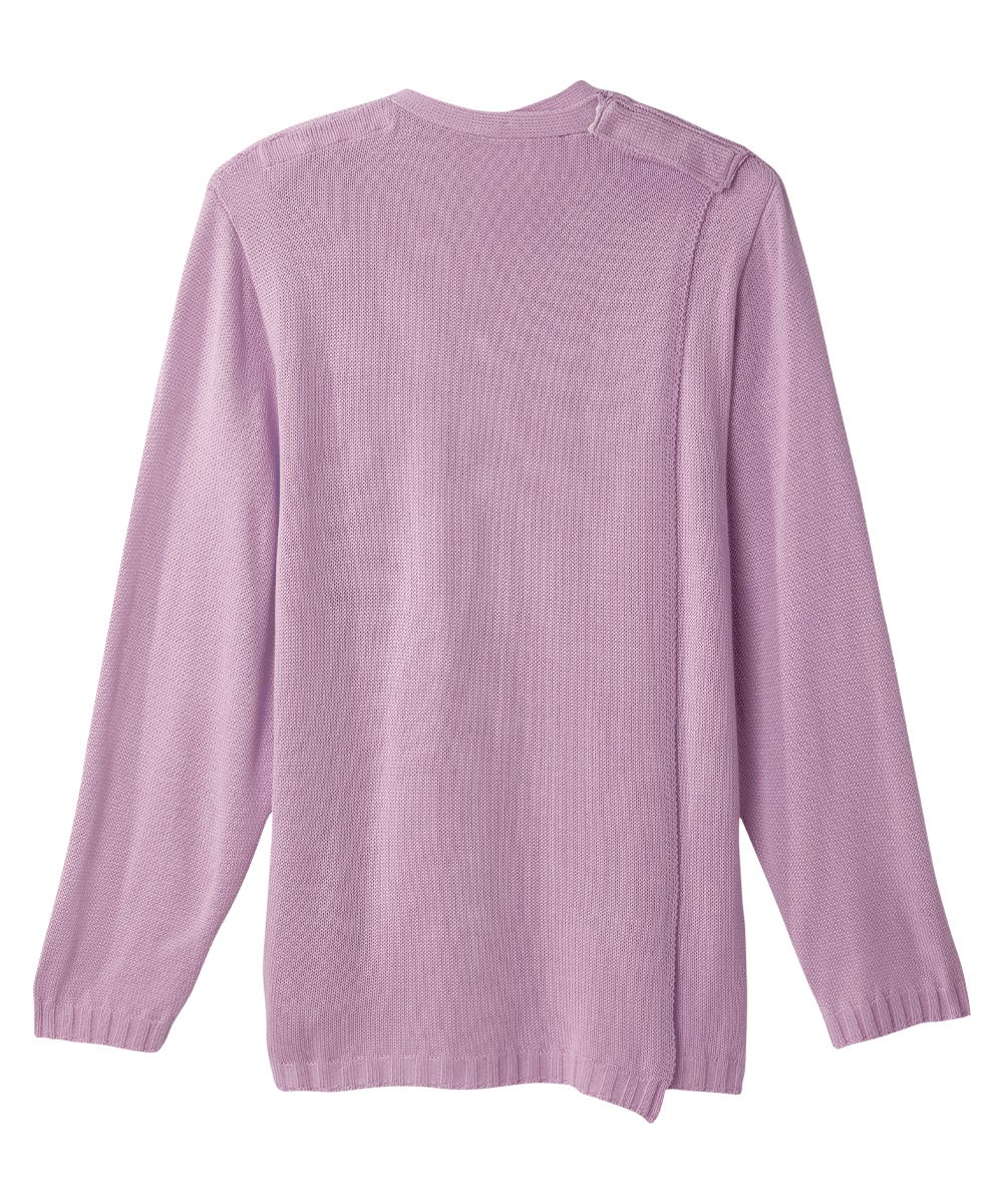 Women's Adaptive Open Back Flower Cardigan