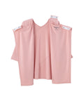 Women's Open Back Crepe V-Neck Top