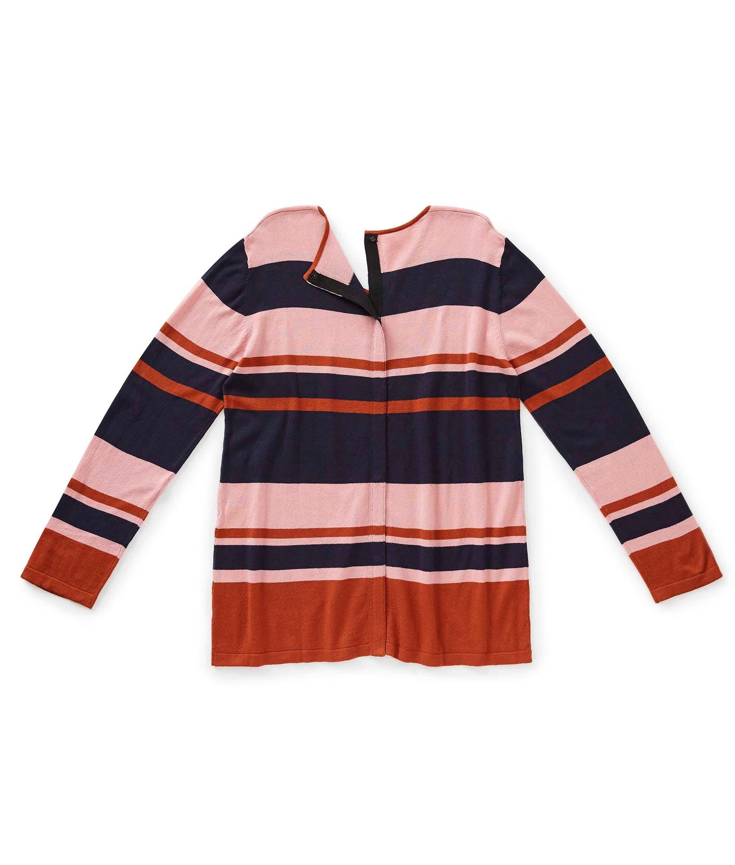 Women's Open Back Striped Sweater