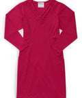Women's Long-Sleeve Open Back Ponte Dress