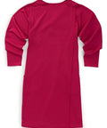 Women's Long-Sleeve Open Back Ponte Dress