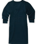 Women's Long-Sleeve Open Back Ponte Dress