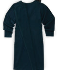 Women's Long-Sleeve Open Back Ponte Dress
