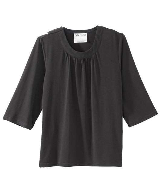 Women's Open Back Shirred Top