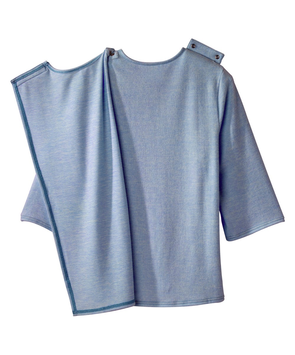Women's Open Back 3/4 Sleeve Soft Top - Clearance