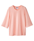 Women's Open Back 3/4 Sleeve Soft Knit Top