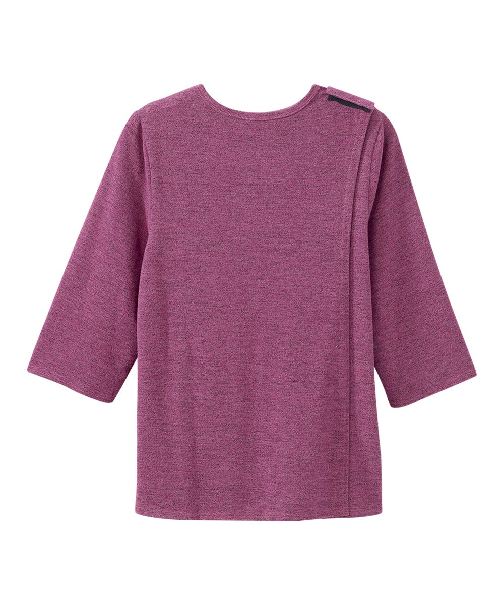 Women's Open Back 3/4 Sleeve Soft Top - Clearance