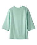 Women's Open Back 3/4 Sleeve Soft Knit Top