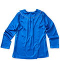 Women's Open Back Tie Front Scarf Blouse