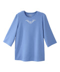Women's Embroidered Adaptive 3/4 Sleeve Top - Clearance