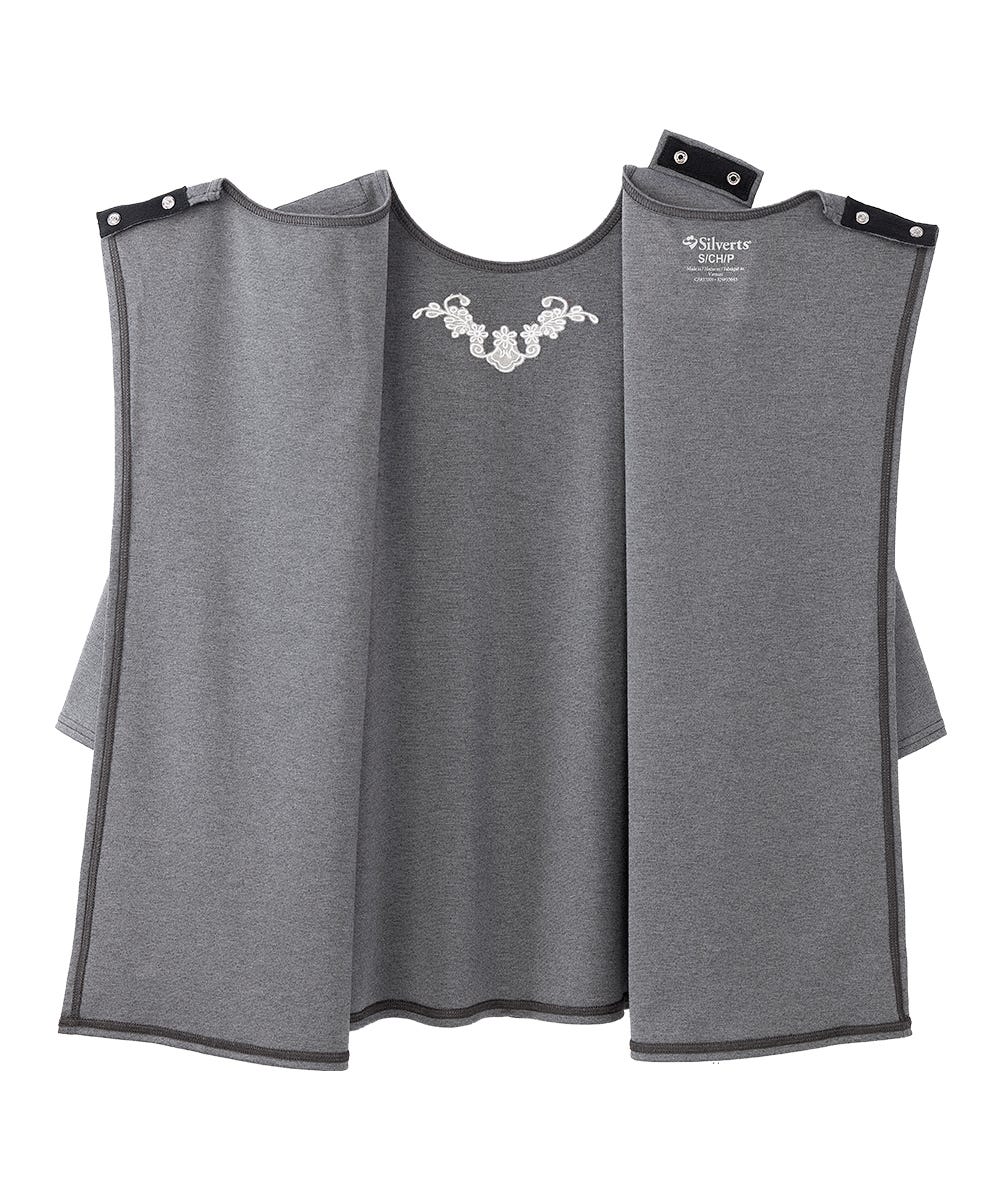 Women's Open Back 3/4 Length Sleeve Top with Embroidery